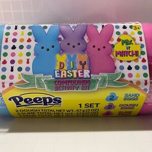 Peeps DIY Easter Compounds Activity Kit 6 Pack Dough Sand Slime and Cutter